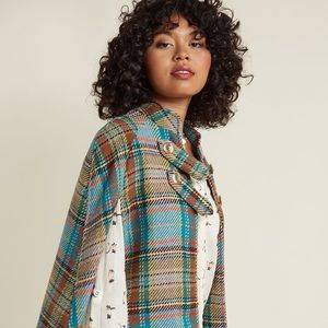 Pardon My French Quarter Cape in Plaid